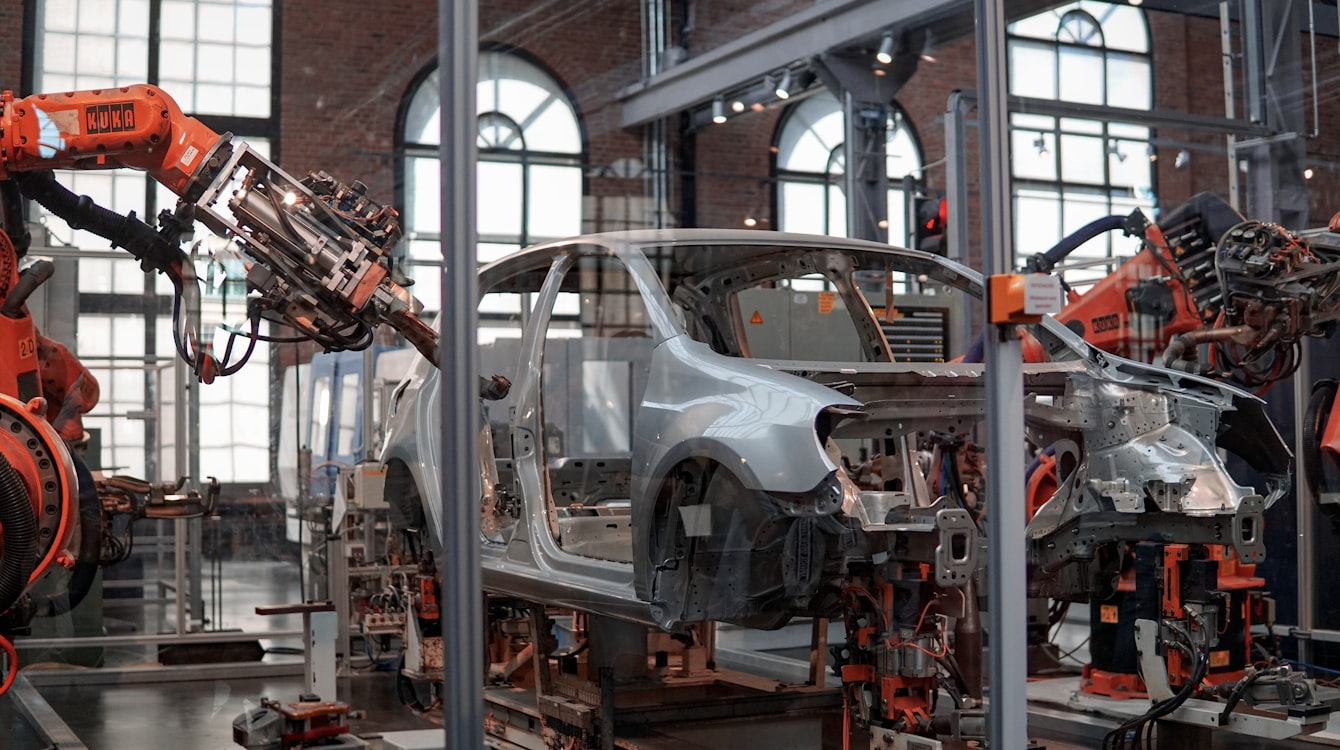 Modern production line representing DigiSnax manufacturing digital strategy and AEO work